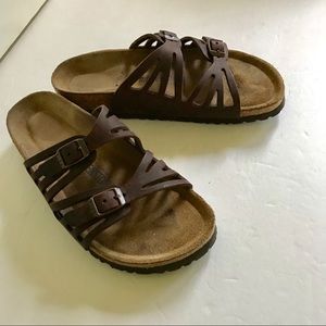Birkenstock Granada Sandals Size 6 - 6.5 Leather